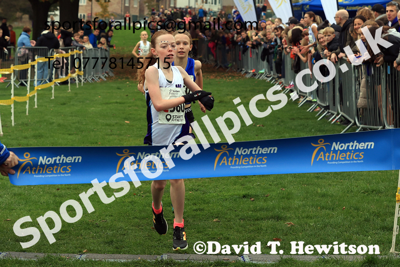Girls Under-13s relay, 2025 Northern Cross Country Relays, Graves Park, Sheffield. Photo: David T. Hewitson/Sports for All Pics